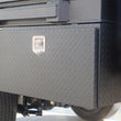 Load image into Gallery viewer, Deezee Universal Tool Box - Specialty Underbed Black BT Alum 36X20X18 (Txt Blk) - Side View