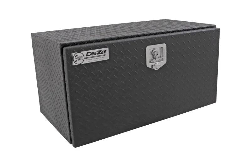 Deezee Universal Tool Box - Specialty Underbed Black BT Alum 36X20X18 (Txt Blk) - Back View