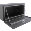 Load image into Gallery viewer, Deezee Universal Tool Box - Specialty Underbed Black BT Alum 36X20X18 (Txt Blk) - Installation View