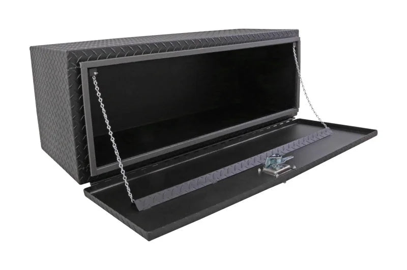 Deezee Universal Tool Box - Specialty Underbed Black BT Alum 48X20X18 (Txt Blk) - Side View