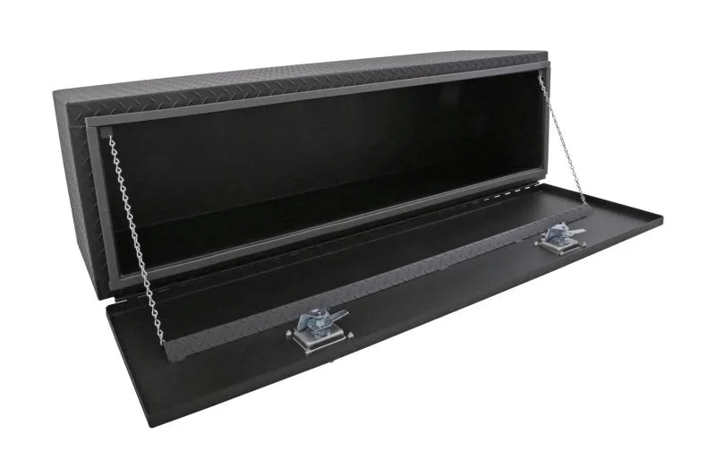 Deezee Universal Tool Box - Specialty Underbed Black BT Alum 60X20X18 (Txt Blk) - Side View