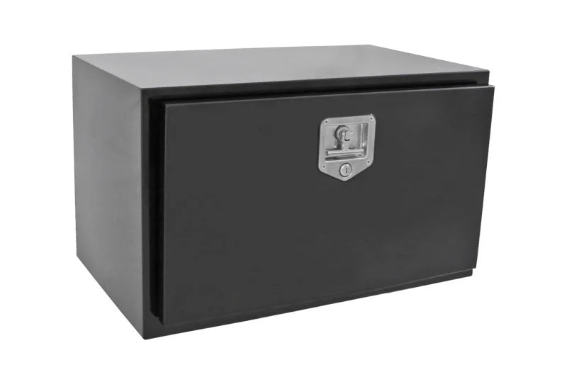 Deezee Universal Tool Box - Specialty Underbed Black BT Alum 24X18X18 (Txt Blk) - Main Product View