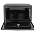 Load image into Gallery viewer, Deezee Universal Tool Box - Specialty Underbed Black BT Alum 24X18X18 (Txt Blk) - Back View