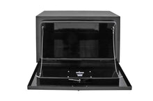 Load image into Gallery viewer, Deezee Universal Tool Box - Specialty Underbed Black BT Alum 24X18X18 (Txt Blk) - Back View