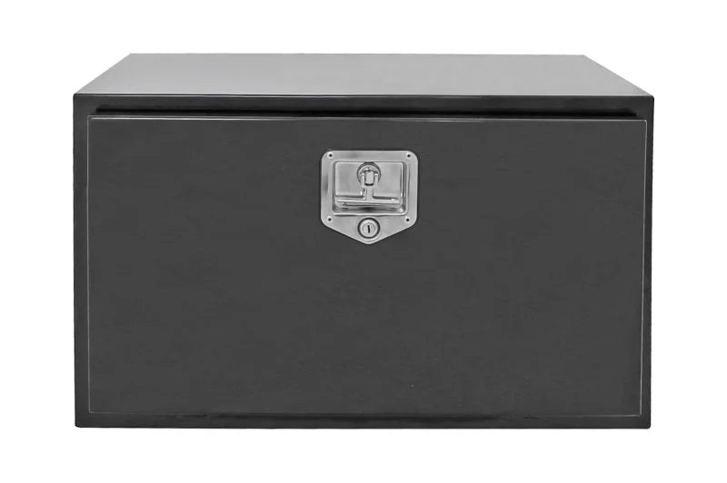 Deezee Universal Tool Box - Specialty Underbed Black BT Alum 24X18X18 (Txt Blk) - Installation View