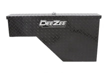 Load image into Gallery viewer, Deezee Universal Tool Box - Specialty Wheel Well Black BT (Passenger Side) - Back View