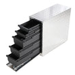 Load image into Gallery viewer, Deezee Universal Tool Box - Wheel Well Box With Drawers (Aluminum) - Main Product View