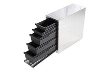 Load image into Gallery viewer, Deezee Universal Tool Box - Wheel Well Box With Drawers (Aluminum) - Main Product View