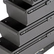 Load image into Gallery viewer, Deezee Universal Tool Box - Wheel Well Box With Drawers (Aluminum) - Side View