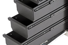 Load image into Gallery viewer, Deezee Universal Tool Box - Wheel Well Box With Drawers (Aluminum) - Side View