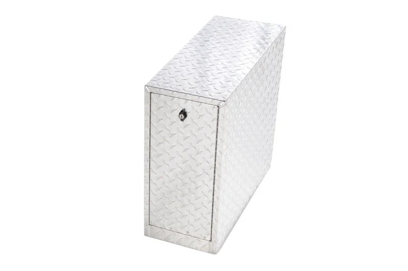 Deezee Universal Tool Box - Wheel Well Box With Drawers (Aluminum) - Installation View