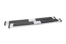 Load image into Gallery viewer, Deezee Universal Tubes - 6In Oval - Black Tread Aluminum (CrewCab) - Main Product View
