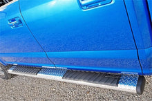 Load image into Gallery viewer, Deezee Universal Tubes - 6In Oval - Black Tread Aluminum (ExtCab) - Side View