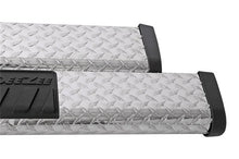 Load image into Gallery viewer, Deezee Universal Tubes - 6In Oval - Black Tread Aluminum (ExtCab) - Back View