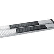 Load image into Gallery viewer, Deezee Universal Tubes - 6In Oval - Black Tread Aluminum (RegCab) - Main Product View