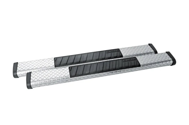 Deezee Universal Tubes - 6In Oval - Brite Tread Aluminum (ExtCab) - Additional View 14
