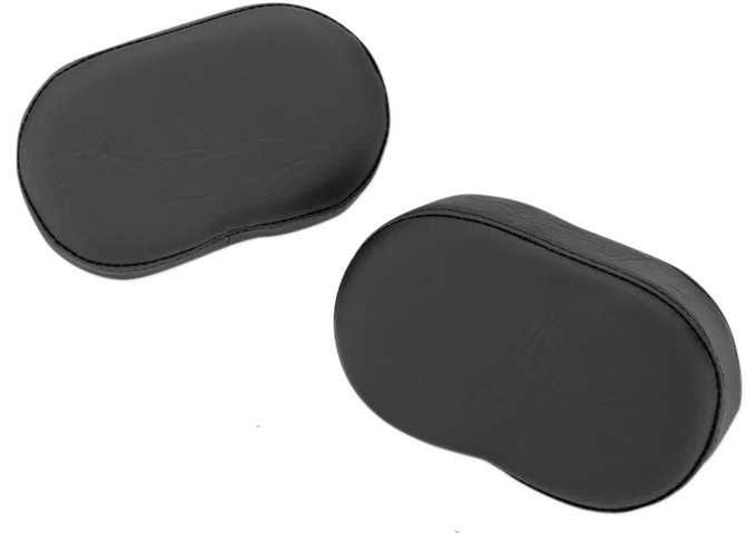 Deluxe Armrest - Passenger - Black - Indian Show Chrome - Side View