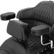 Load image into Gallery viewer, Deluxe Armrest - Passenger - Black - Indian Show Chrome - Back View