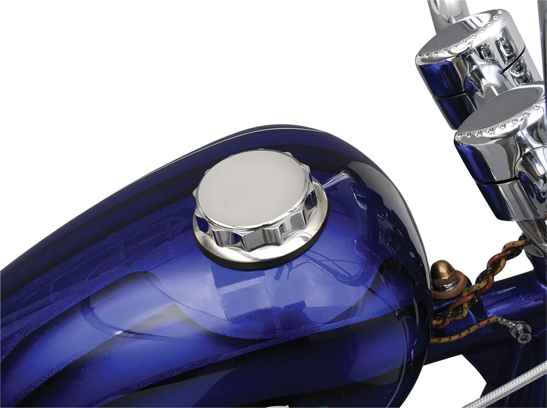 Deluxe Gas Cap - Twist-on with Vent DragSpecialties 71170 - Side View