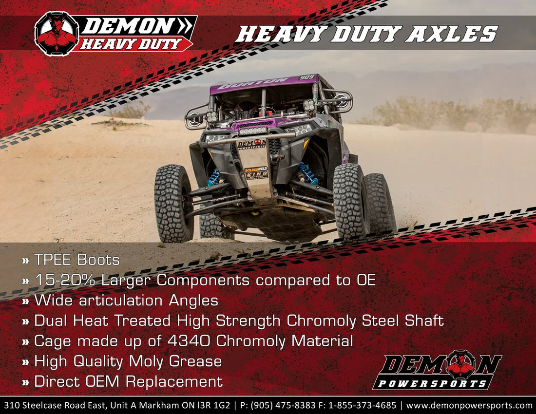 Demon Powersports Axle - Complete - Heavy-Duty - Rear Right - Yamaha Grizzly PAXL-1093HD - Additional View 5