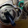 Load image into Gallery viewer, Dennis Stubblefield Sales Flywheel Puller - M26 x 1.0 - Right Hand Thread - Female - Back View