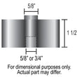 Load image into Gallery viewer, Derale 1-1/2" Aluminum Belt Fan Spacer 31515 - Side View