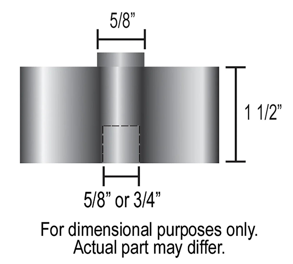 Derale 1-1/2" Aluminum Belt Fan Spacer 31515 - Side View