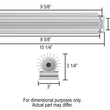 Load image into Gallery viewer, Derale 1 Pass 10" Heat Sink Cooler - Side View