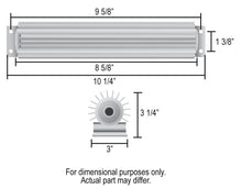 Load image into Gallery viewer, Derale 1 Pass 10" Heat Sink Cooler - Side View