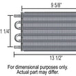 Load image into Gallery viewer, Derale 10 Pass 13" Series 7000 Copper/Aluminum Transmission Cooler, -6AN - Side View