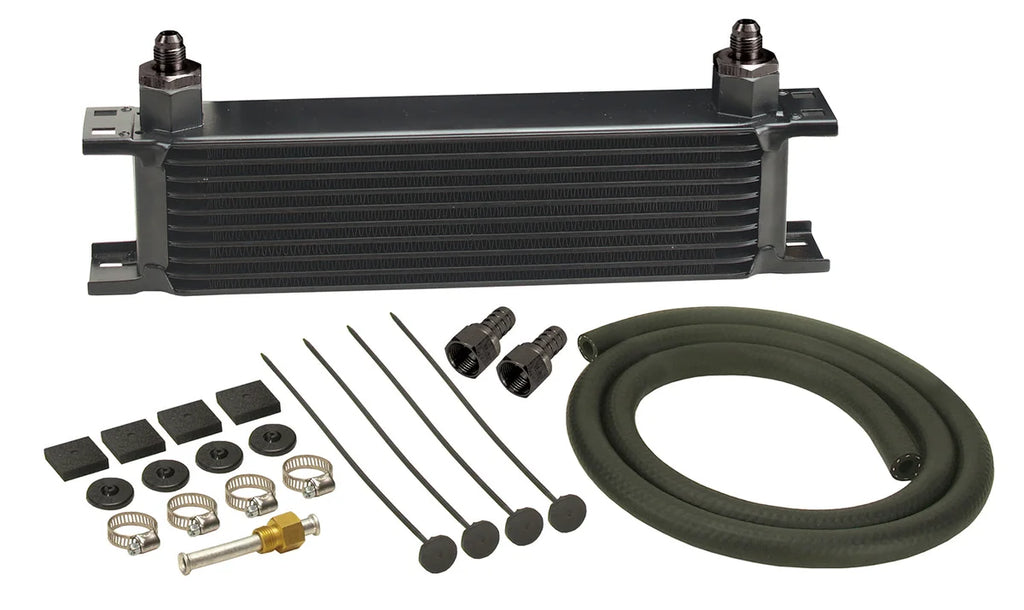 Derale 10 Row Series 10000 Stack Plate Transmission Cooler Kit, -6AN - Main Product View