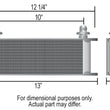 Load image into Gallery viewer, Derale 10 Row Series 10000 Stack Plate Transmission Cooler Kit, -6AN - Back View