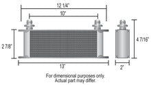 Load image into Gallery viewer, Derale 10 Row Series 10000 Stack Plate Transmission Cooler Kit, -6AN - Back View