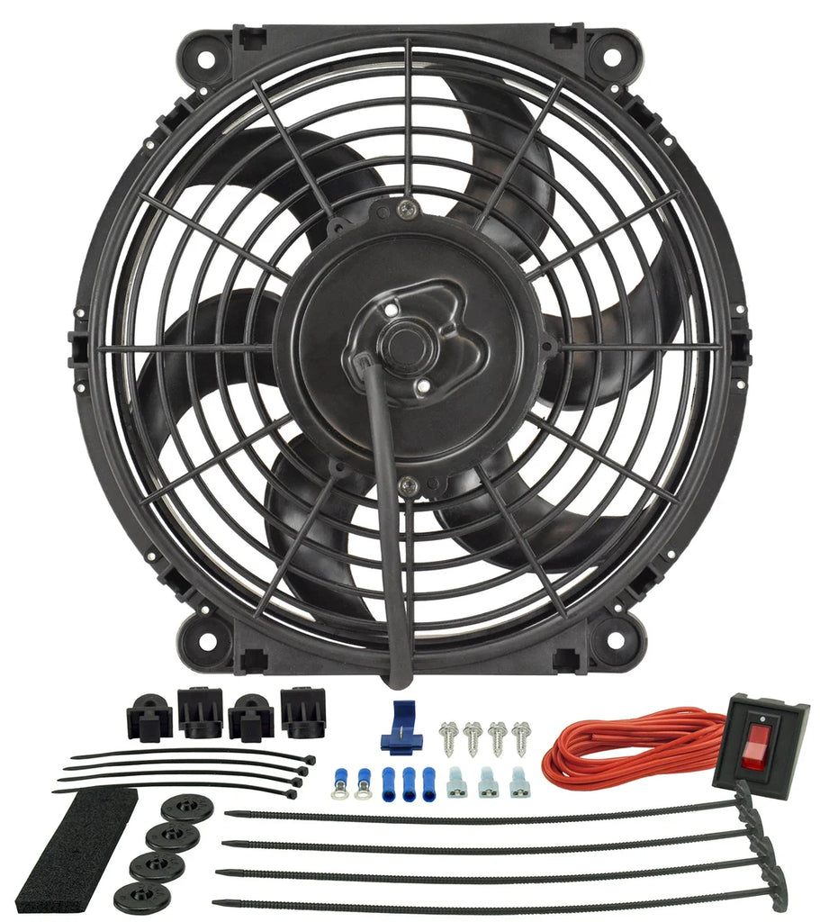 Derale 10" Tornado Electric Puller Fan, Premium Mounting Kit - Main Product View