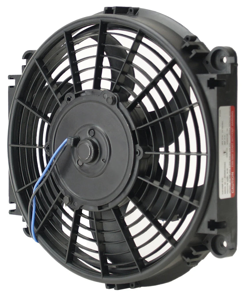 Derale 10" Tornado Electric Puller Fan, Premium Mounting Kit - Side View