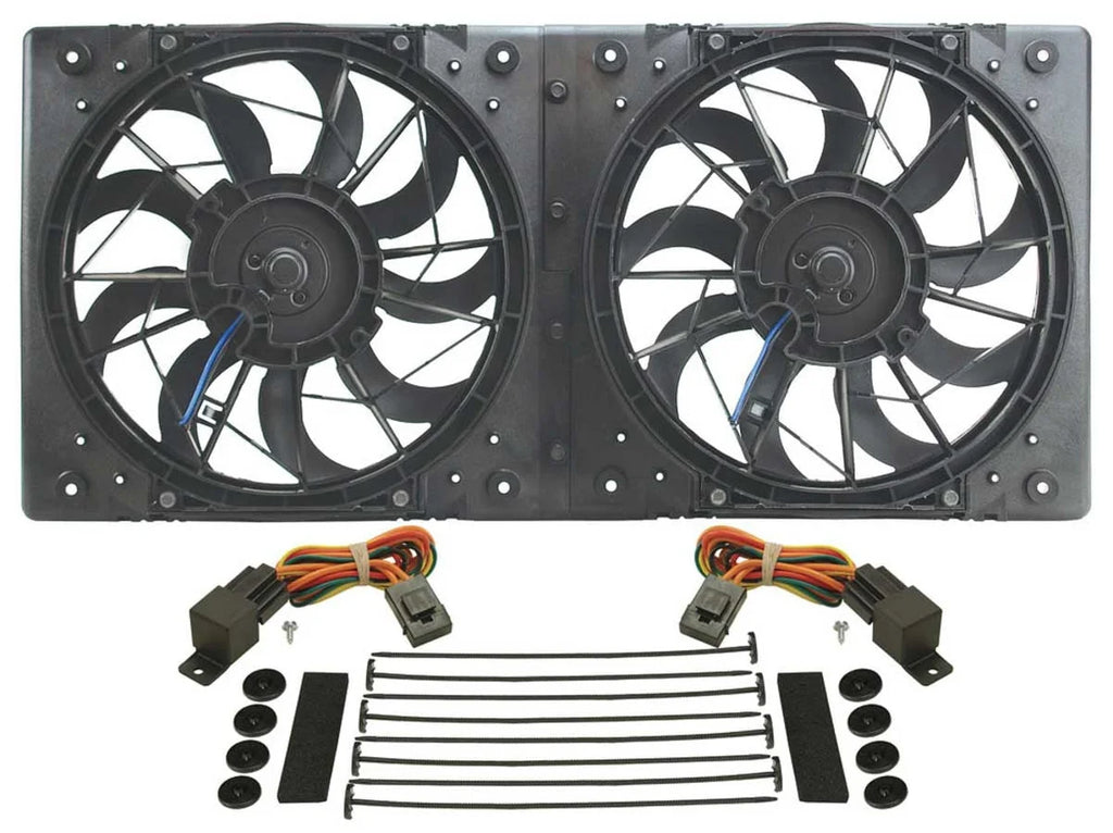 Derale 10in Dual High Output RAD Fans Puller 16812