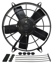 Load image into Gallery viewer, Derale 11" High Output Electric Puller Fan with Standard Mount Kit - Side View