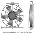 Load image into Gallery viewer, Derale 11" High Output Electric Puller Fan with Standard Mount Kit - Detail View