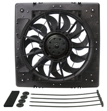 Load image into Gallery viewer, Derale 12" High Output Single RAD Puller Fan with Molded Shroud - Main Product View