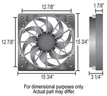 Load image into Gallery viewer, Derale 12" High Output Single RAD Puller Fan with Molded Shroud - Side View