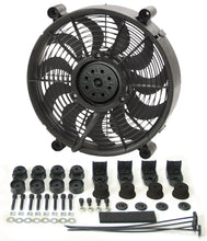 Load image into Gallery viewer, Derale 12" High Output Single RAD Pusher/Puller Fan with Premium Mount Kit - Main Product View