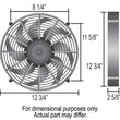 Load image into Gallery viewer, Derale 12" High Output Single RAD Pusher/Puller Fan with Premium Mount Kit - Detail View