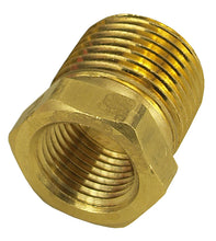 Load image into Gallery viewer, Derale 1/2" NPT Male x 3/8" NPT Female Reducer Bushing, Each