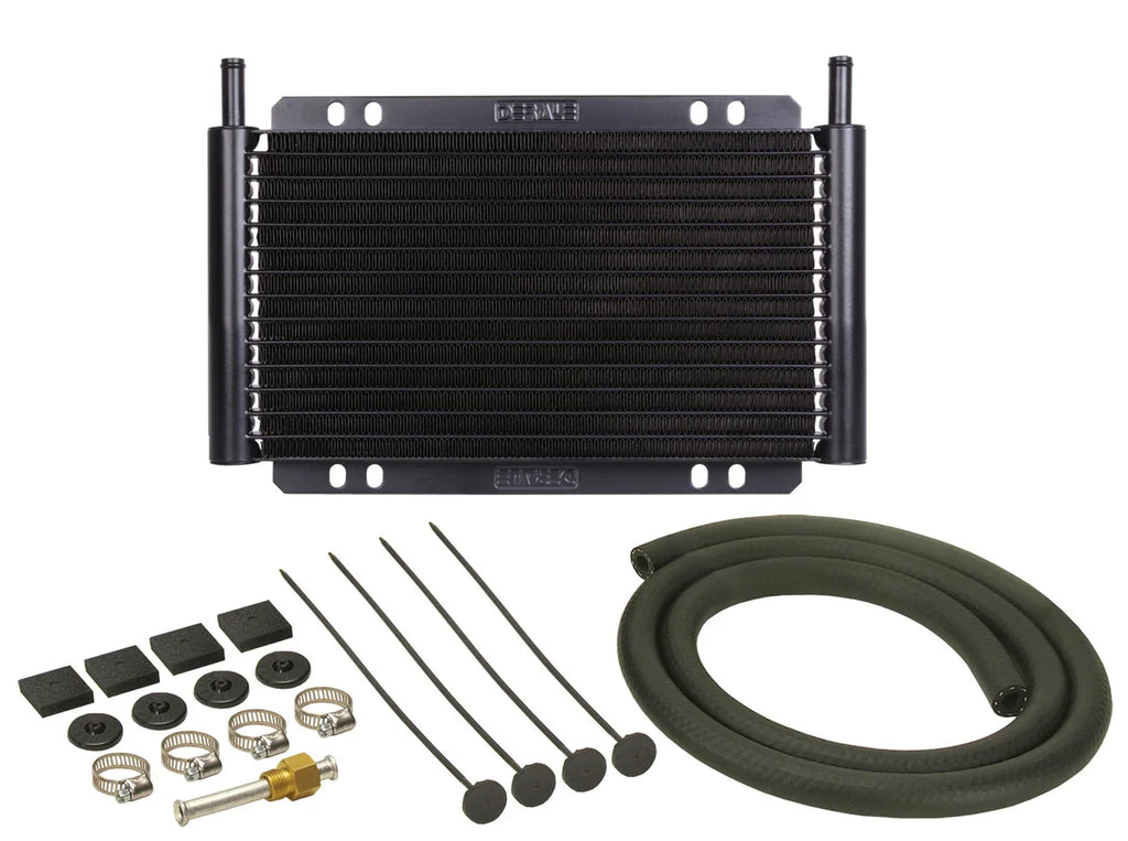 Derale 13 Row Series 8000 Plate & Fin Transmission Cooler Kit, 11/32" 13502 - Main Product View