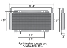 Load image into Gallery viewer, Derale 13 Row Series 8000 Plate &amp; Fin Transmission Cooler Kit, 11/32" 13502 - Side View