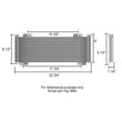 Load image into Gallery viewer, Derale 13 Row Series 9500 Plate &amp; Fin Transmission Cooler Kit, 5/8" Inverted flare 13633 - Side View