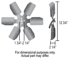Load image into Gallery viewer, Derale 13" Standard Rotation Rigid Race Fan, Aluminum Blade - Side View