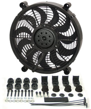 Load image into Gallery viewer, Derale 14&quot; High Output Single RAD Pusher/Puller Fan with Premium Mount Kit 16214 - Main Product View
