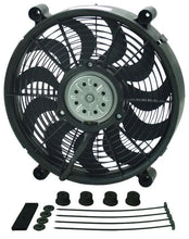 Load image into Gallery viewer, Derale 14" High Output Single RAD Pusher/Puller Fan with Standard Mount Kit 18214 fits 1960-2015 Acura / Audi / BMW and more