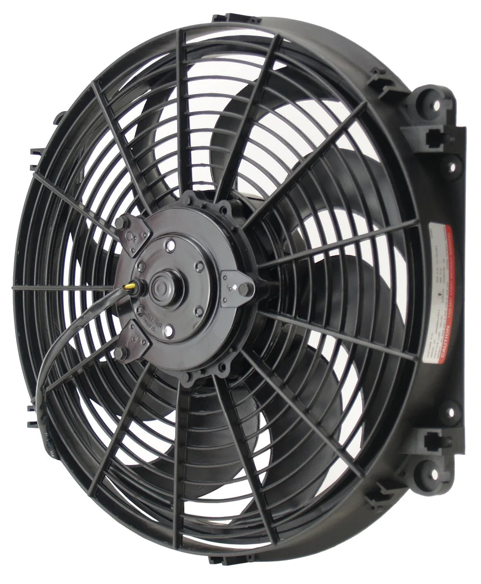 Derale 14" Tornado Electric Puller Fan, Standard Mounting Kit 16624 - Side View